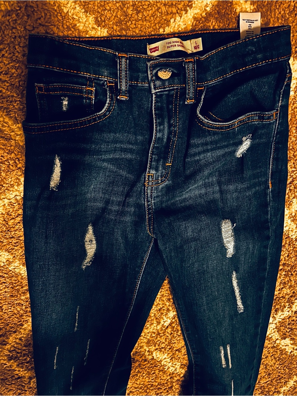 Levi's Kids Blue Straight-Leg Jeans with Red Tab